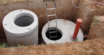 Септики из бетонных колец