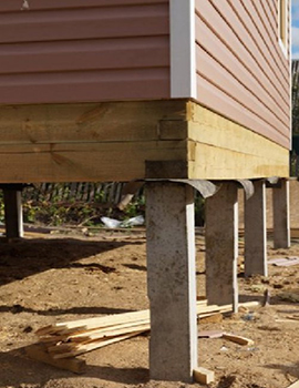 Ремонт фундамента винтовыми сваями